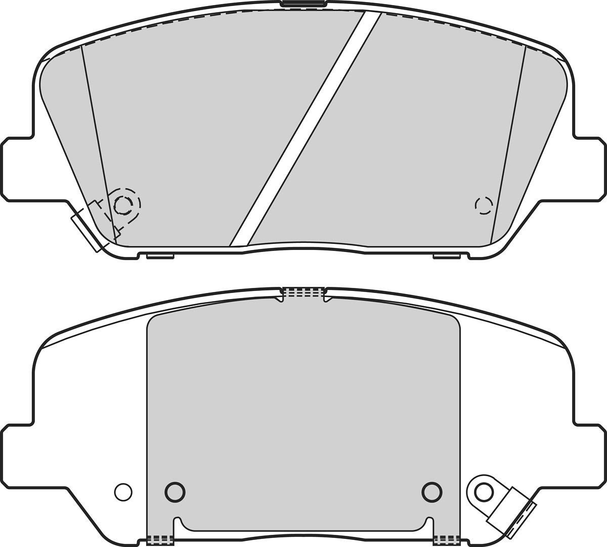 Jeu de 4 plaquettes de frein VALEO ref. 302677